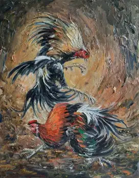 Lukisan Adu Jago