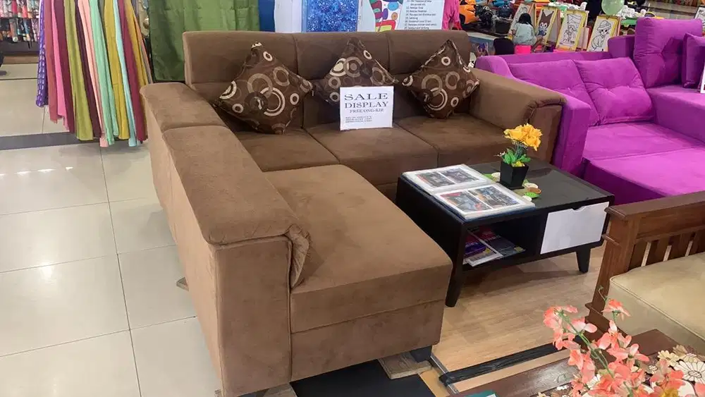 SOFA L MINIMALIS MODEL AMPRAK