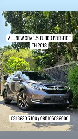 ALL NEW CRV 1.5 TURBO PRESTIGE, th 2018, asli AD