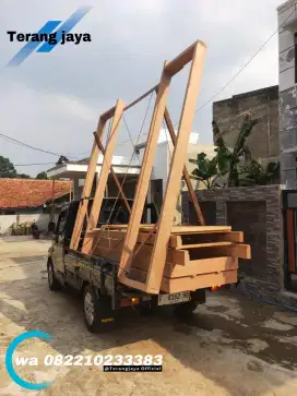 Kusen Pintu kayu kamper oven