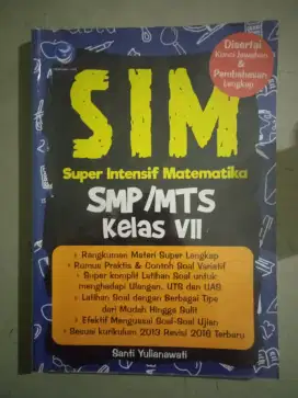 Buku Super Intensif Matematika untuk SMP/Mts Kelas VII