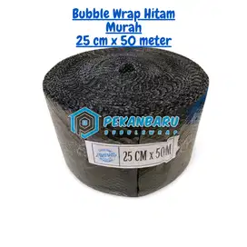 Bubble Wrap Bening & HItam Ukuran 25cm x 50meter di Pekanbaru