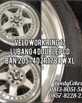 Velg WWORK dan Ban Ring 17 Second