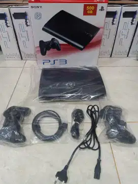 PS3 SUPER SLIM HDD 500 GIGA FULL SET FULL GAME