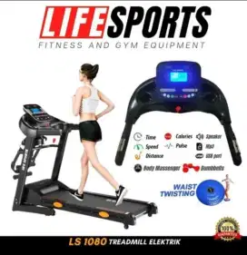 ALAT FITNES TREADMILL ELECTRIC LIFESPORTS LS 1080