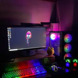 Rakitan PC Core i5 fullset kondisi baru cocok untuk desain grafis