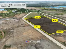 Kavling Industri 2.4ha di Kawasan Industri Artha Hill Karawang Barat