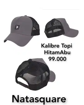 Kalibre topi - Topi pria - kalibre ORI asli 991491 hitamAbu Bestseller