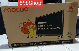 Coocaa LED TV 50 Google TV Android 11 UHD 4K Dolby Digital TV Resmi