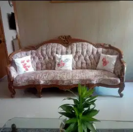 Dijual: Sofa Kursi Tamu Kayu Jati [Set]