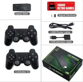 GAME STICK 4K GAME RETRO VIDEO GAME WIRELESS,  64 GB 10K GAMES