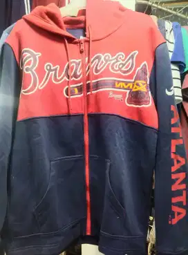 Jual : Sweater Basket ATLANTA BRAVES by Fanatic Original Size S, M, L