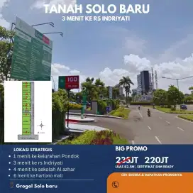 KAVLING STRATEGIS SOLOBARU_PROMO!  OBRAL BESAR!