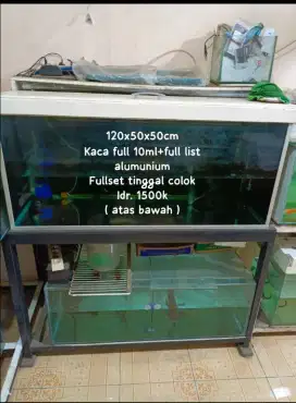 Jual borongan/satuan akuarium fullset tinggal colok