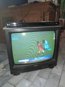 Jual TV Tabung Sanyo 19 inch + DVD LG