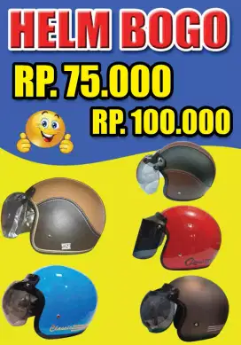 HELM BOGO SNI  PLUS KACA