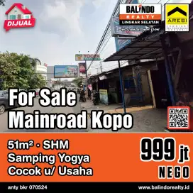 Jual Cepat Bengkel Hitung Tanah Mainroad Kopo