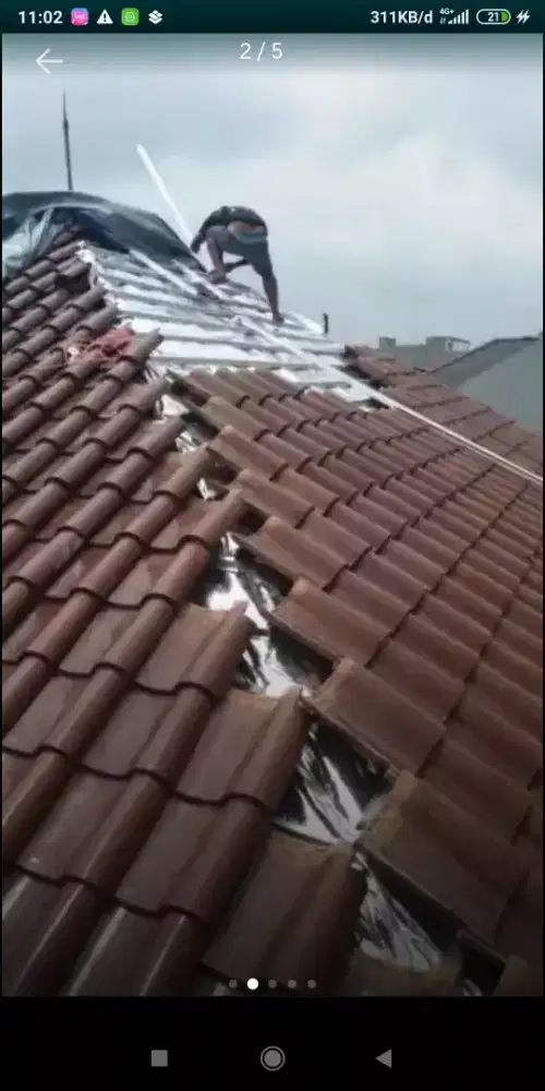 Pemasangan baja ringan 020