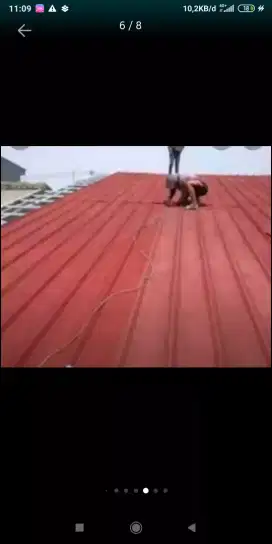 Pemasangan baja ringan 021