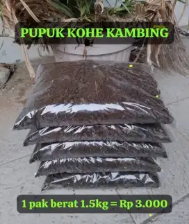 Pupuk Kohe Kambing asli berat 1.5kg