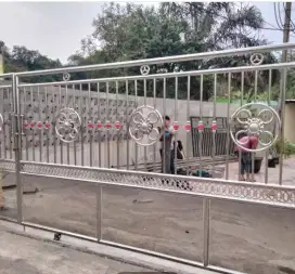 Pagar pintu gerbang,berbagai tralis,ralling galvanis/holo