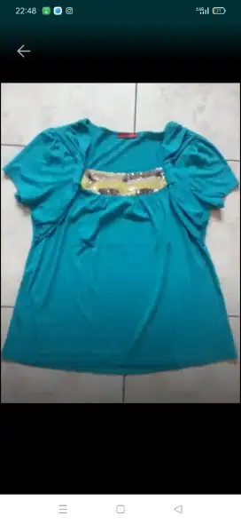 Dijual baju atasan warna hijau