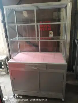 Etalase makanan terbaru P.100 meja keramik