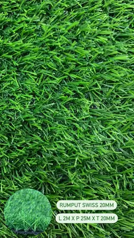 Rumput Sintetis Outdoor Swiss 2cm Harga/Meter - Karpet Rumput Sintesis