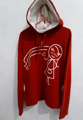 Hoodie cewek merah