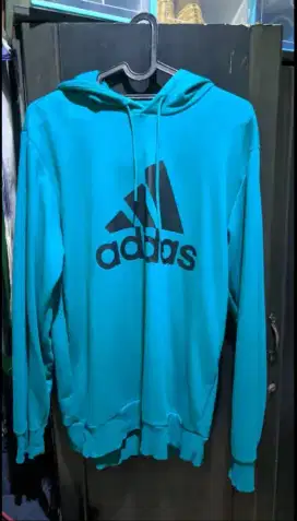 sweater hoddie adidas performance/pullover size m fit L second