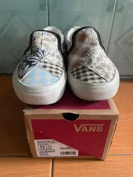 Vans slip on patchwork