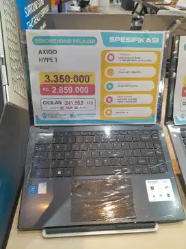 Kredit laptop AXIOO HYPE 1 tanpa Dp