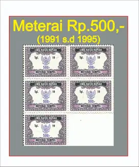 Meterai Tmpl 500Rp (1991-95)