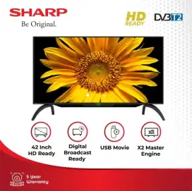 LED digital sharp 42inch, baru, garansi resmi sharp