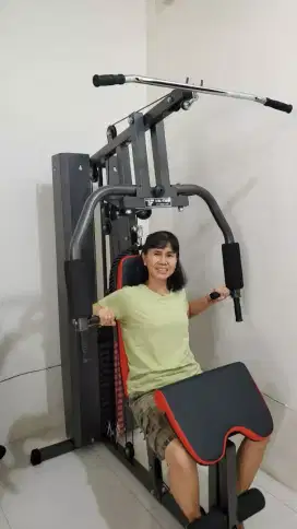 Alat fitness home gym satu sisi beban 75 kg