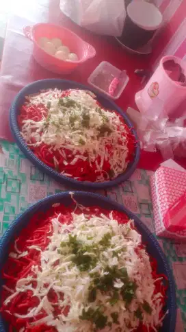 Tumpeng mie dan urap