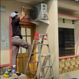 Service ac bongkar pasang AC ' kulkas pompA air dll,