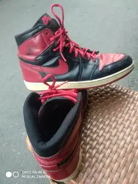 Jual sepatu nike air jordan 1 retro hig og bnib bahn klit asli size 42