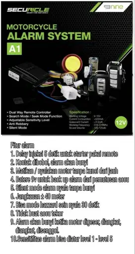 pasang alarm remote nmax aerox beat vario gear m3 freego Xride genio