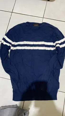Sweather merk ambrogio  donker uk M