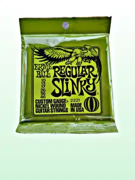 Senar Gitar Elektrik Ernie Ball Packed Ukuran 08, 09, 10, 11