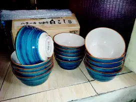Mangkok keramik Ramen Made in jepang porcelain antik