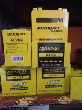 Aki Motor Motobatt GeL MTZ6S sama dengan GTZ6S/GTZ6V/YTZ6V BARU