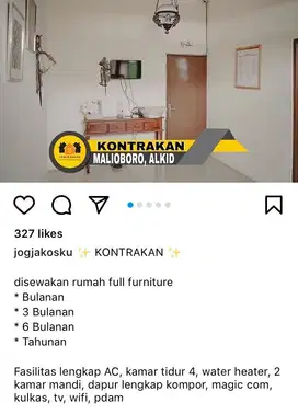 disewakan rumah khas jogja