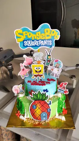 Kue ultah / ulang tahun spongebob