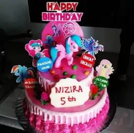 Kue ultah / ulang tahun little pony