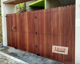 Gate Pagar Rumah Kantor / Parket Wood Flooring Fence