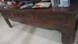 Meja panjang antik kayu jati