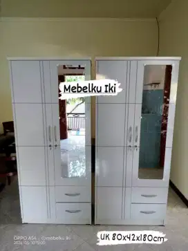Lemari pakaian 2pintu cermin panjang bisa kirim COD