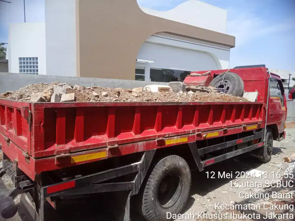 Jasa buang sampah urugan bawa pindahan angkut puing dll